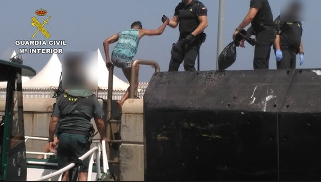 Rescate de inmigrantes / Foto: Archivo Guardia Civil