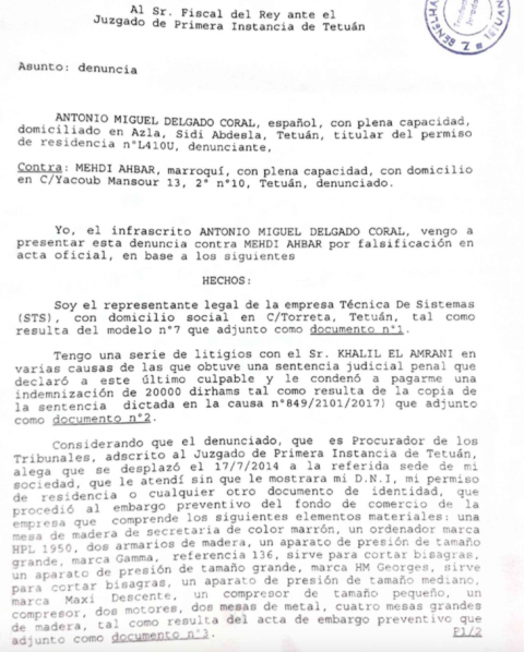 Denuncia por apropiación contra el estafador