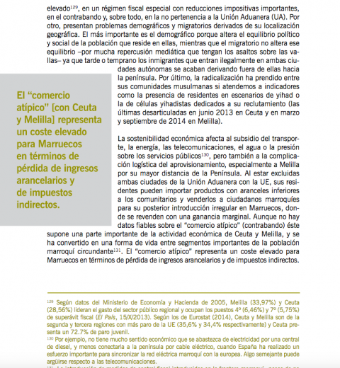Reproducciòn del Informe del Real Instituto El Cano