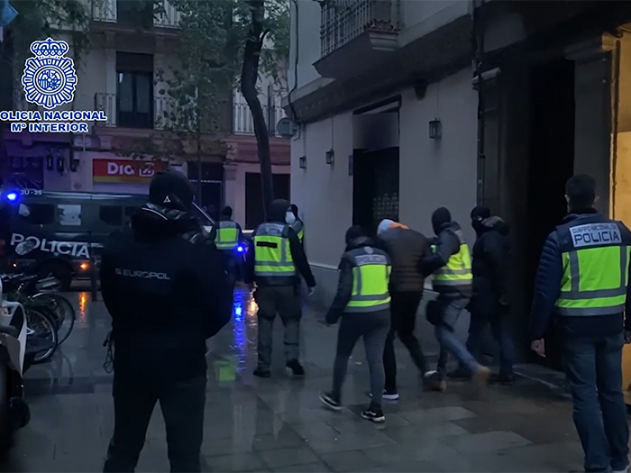 Momento de la detención. Foto: CNP