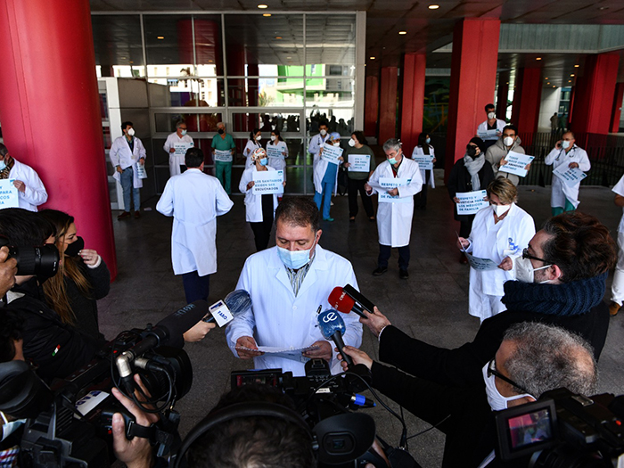 Protesta de médicos de familia. Foto: A.S.