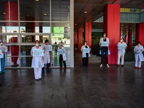 Protesta de médicos de familia. Foto: A.S.
