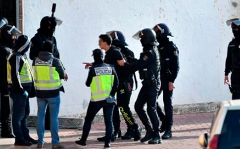Uno de los detenidos esta mañana / Foto Cedida