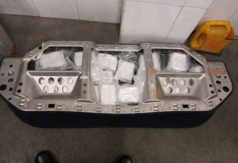 Distntas ocultaciones de la droga incautada / Foto Cedida