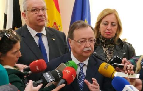 Comparecencia tras la reunión con el ministro / Foto CA