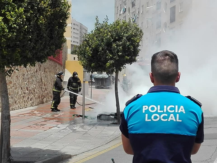 Policía Local. Foto: Javier Chellaram