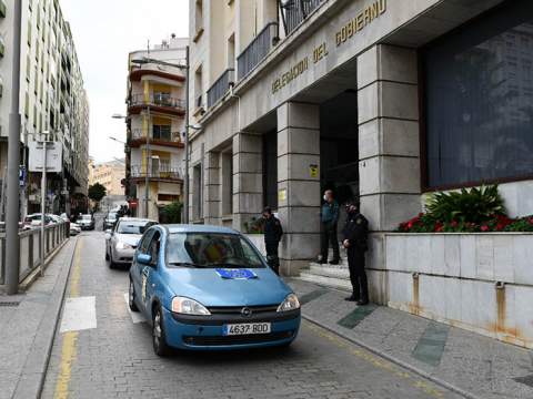 Caravana de coches de Pidoce. Foto: A.S.