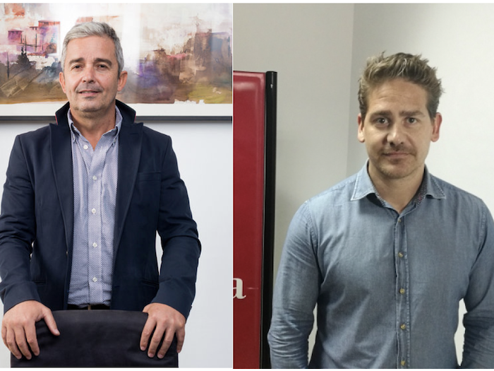 Juan José Díaz (izda) o Karim Bulaix (dcha) podrían encabezar esta semana una candidatura alternativa a Arantxa Campos para presidir la CECE