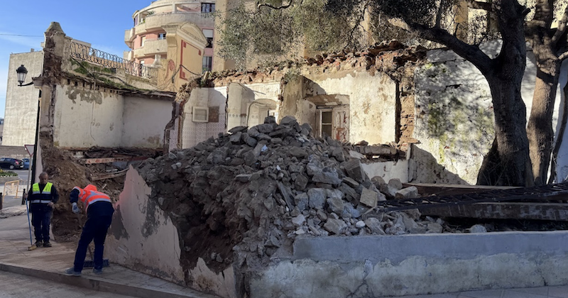 Denuncian la demolición parcial de un edificio protegido de la Comandancia de Obras de Ceuta