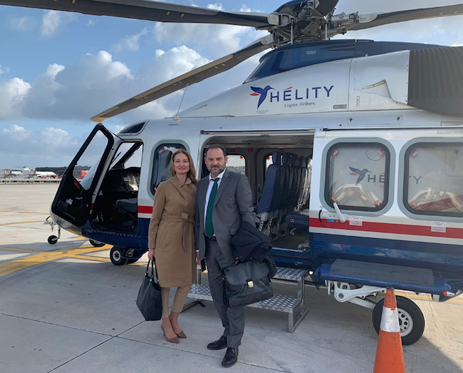 Tras aterrizar en Ceuta con Helity / Foto Helity