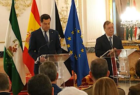 Declaraciones institucionales en el Salón del Trono de la Asamblea / Foto CA