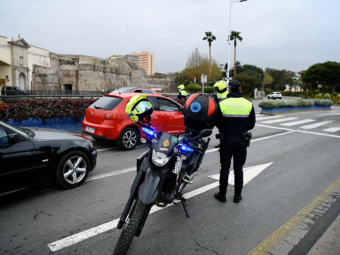 Policía Local durante el Estado de Alarma. Foto: A.S.