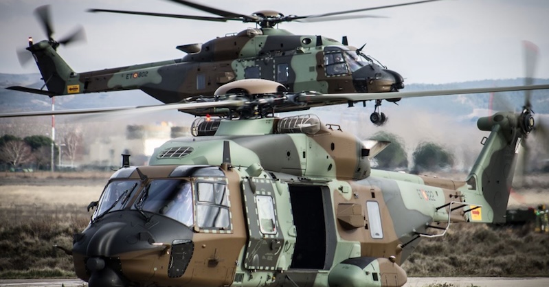 Unidades de la Comandancia General de Ceuta se adiestran con el Batallón de Helicópteros de Maniobra VI del Mando de Canarias del Ejército de Tierra