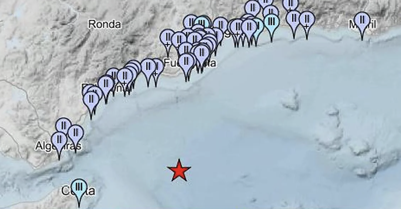 Un terremoto de magnitud 4,4 sacude de madrugada el sur peninsular y se deja sentir en Ceuta