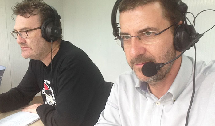 Juanma Navas, junto a su hermano