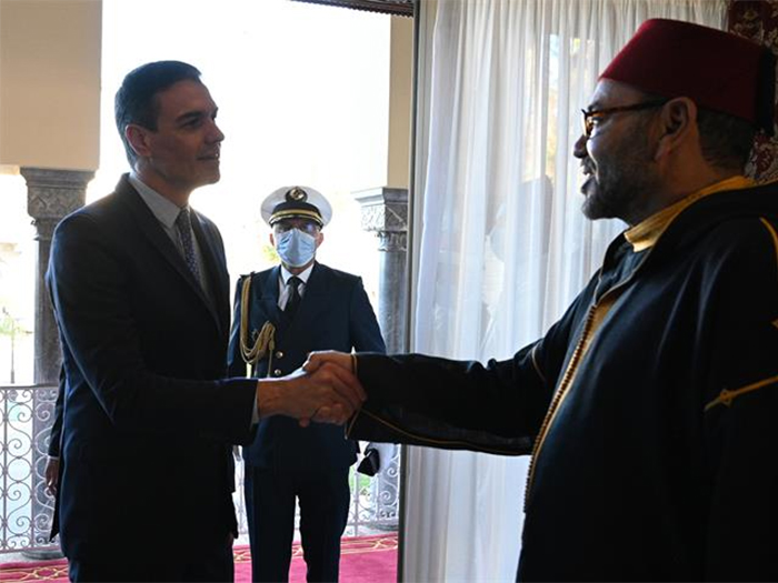 Visita de Sánchez a Marruecos. Foto Archivo: Pool Moncloa / Barja Puig de la Bellacasa