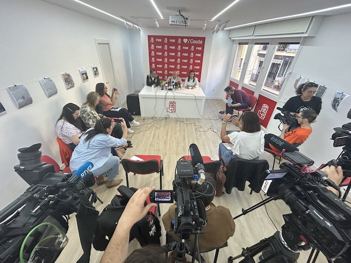 Rueda de prensa hoy / Foto PSOE