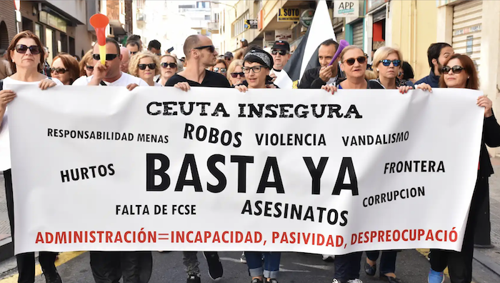 Manifestación en Ceuta en 2017 ¿Ha cambiado algo desde entonces? / Foto Archivo