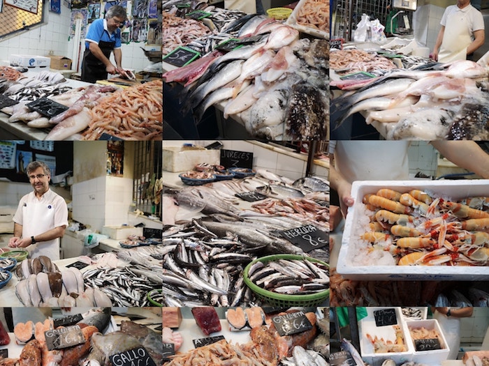 Composición de imágenes tomadas hoy en el mercado central / Salva Camacho