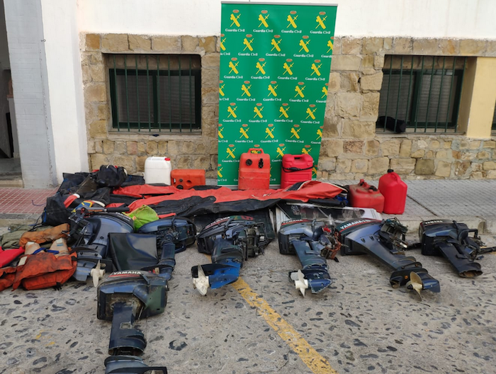 Material incautado por la Guardia Civil / Cedida