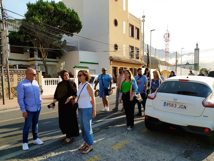 Visita socialista a Benzú / Foto PSOE