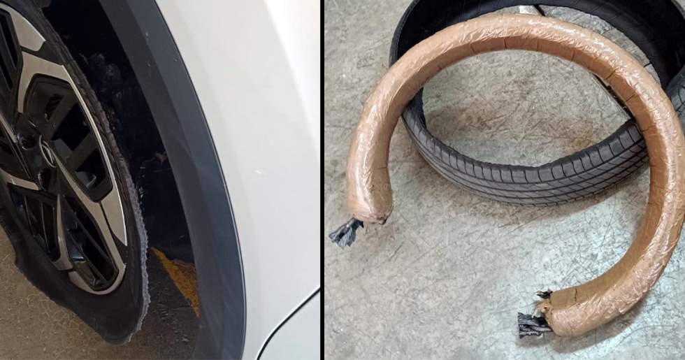 Intervenidos 30 kilos de hachís en el interior de las ruedas de un vehículo que pretendía embarcar hacia Algeciras
