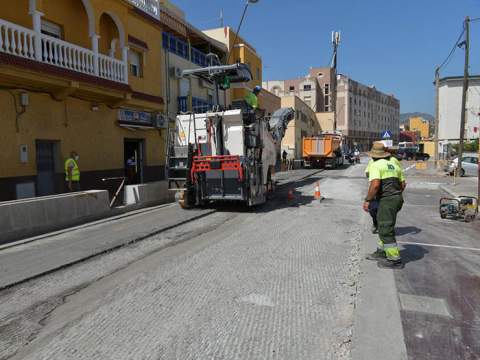 Obras en Claudio Vázquez. Foto: A.S.