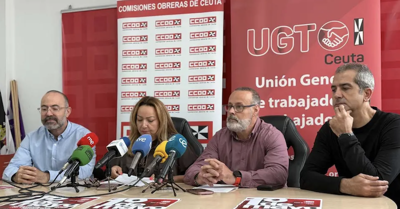 UGT, CCOO y CSIF exigen al Ayuntamiento de Ceuta abrir antes de agosto la negociación del convenio municipal