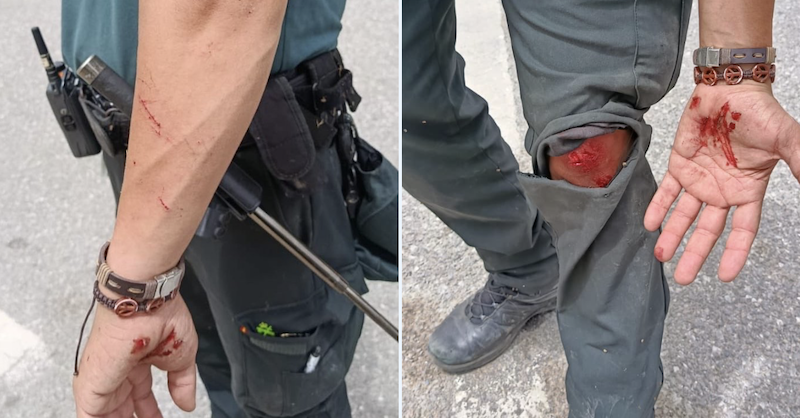 Herido un guardia civil en el vallado de Ceuta en un nuevo salto de inmigrantes