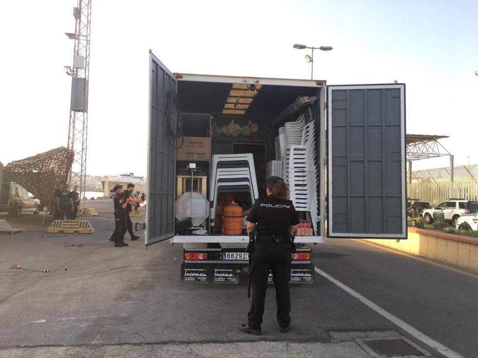 Intensa labor del CNP en zona portuaria / Foto SC