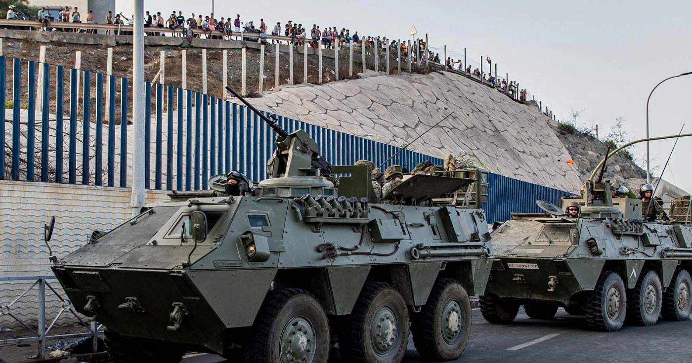 Defensa pone en máxima disponibilidad a todo su despliegue militar en Ceuta ante una nueva alerta
