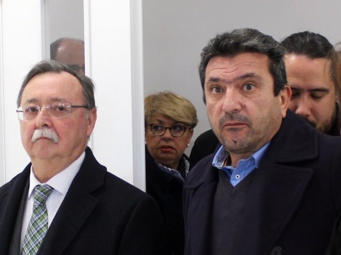 El presidente Vivas junto al gerente de ACEMSA, Juan Manuel Sánchez Valderrama / Archivo