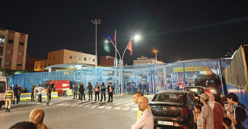Frontera de Melilla esta noche /RRSS