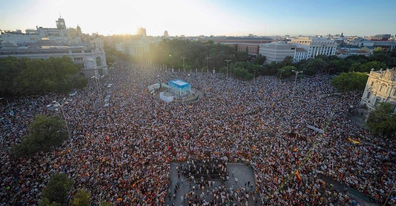 Concentraci&oacute;n en La Cibeles (Madrid)