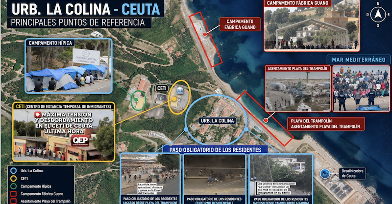 La Colina, un centenar de vecinos cercados por el colapso migratorio: «Nos hemos quedado solos»