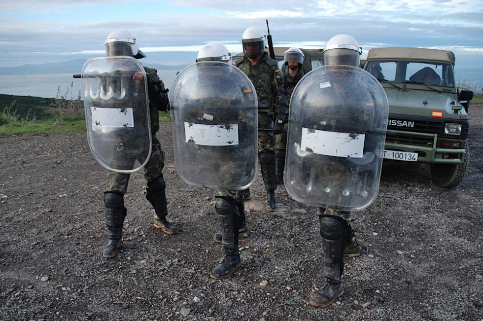 Entrenamiento para Kosovo de las Fuerzas Armadas de Ceuta/ Foto F.R.