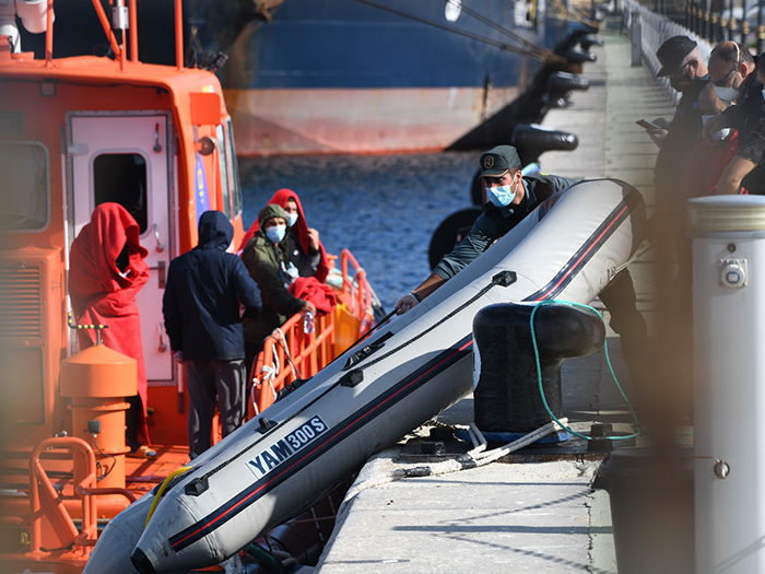 Llegada de inmigrantes estos últimos días a Ceuta. Foto: A.S.