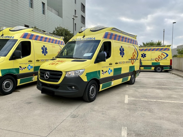 Ambulancias del Transporte Sanitario Terrestre de Ceuta / Foto TSTC