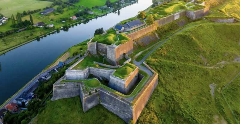 Fuerte de Charlemont en Givet, Francia, antigua Flandes, construido por Carlos V