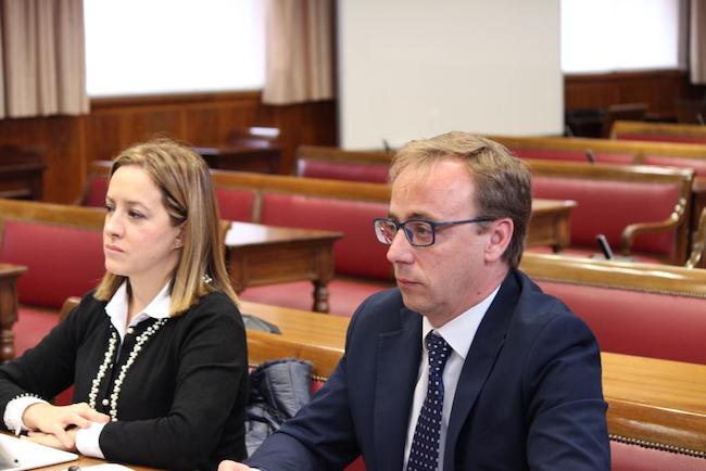 Los senadores por Ceuta, Fatima Mohamed y Guillermo Martínez