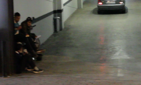 En el acceso del Parking del Lidl