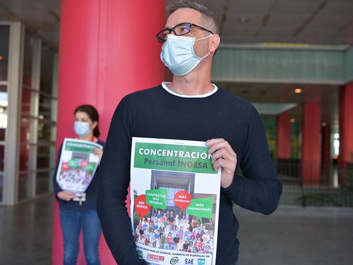Protestas de los sanitarios. Foto: A.S.