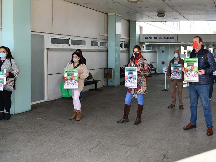 Sindicatos sanitarios en una protesta. Foto: A.S.